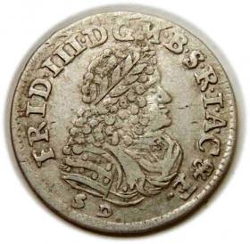 Obrazek dla: Szóstak 1698 Fryderyk I Hohenzollern Prusy Królewiec