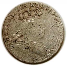 Obrazek dla: Szóstak 1756 Fryderyk II Wielki Prusy Wrocław