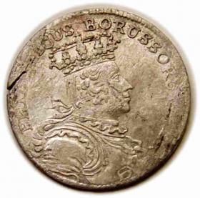 Obrazek dla: Szóstak 1757 Fryderyk II Wielki Prusy Wrocław