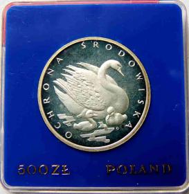 Obrazek dla: 500 złotych 1984 PRL Łabędzie