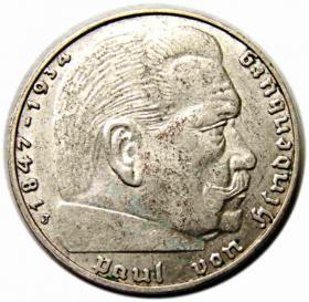 Obrazek dla: 2 marki 1939 J Niemcy Hamburg