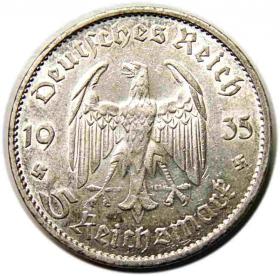 Obrazek 2 dla: 5 marek 1935 G Niemcy Karlsruhe Kościół w Poczdamie