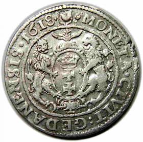 Obrazek 2 dla: Ort 1618 Zygmunt III Waza Gdańsk