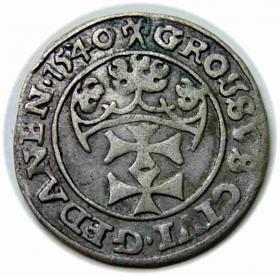 Obrazek 2 dla: Grosz 1540 Zygmunt I Stary Gdańsk