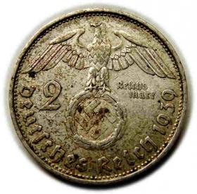 Obrazek 2 dla: 2 marki 1939 B Wiedeń Niemcy