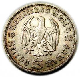 Obrazek 2 dla: 5 marek 1936 Niemcy Hamburg