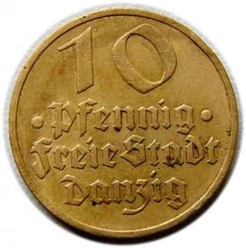 Obrazek dla: 10 fenigów 1932 Wolne Miasto Gdańsk