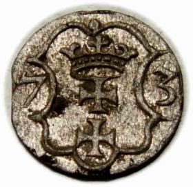 Obrazek dla: Denar 1573 Bezkrólewie Gdańsk