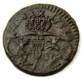 Obrazek 2 dla: Szeląg 1753 August III Sas Gubin