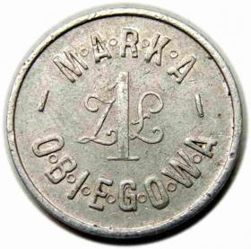 Obrazek 2 dla: 1 złoty 38 Pułk Piechoty Strzelców Lwowskich Spółdzielnia Przemyśl