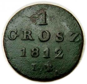 1 grosz 1812 Księstwo Warszawskie Warszawa