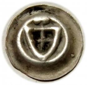 Obrazek dla: Brakteat tarcza z 2 kulami Zakon Krzyżacki 