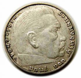 Obrazek dla: 2 marki 1937 J Hamburg Niemcy srebro