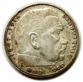 Obrazek dla: 2 marki 1939 A Berlin Niemcy srebro