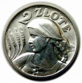 Obrazek dla: 2 złote 1925 Kobieta z kłosami II RP Londyn