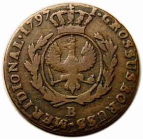 Obrazek 2 dla: Grosz 1797 Fryderyk Wilhelm II Prusy Południowe Wrocław