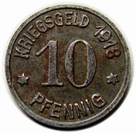 Obrazek dla: 10 fenigów Głubczyce / Leobschutz