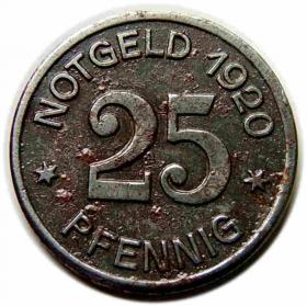 Obrazek dla: 25 fenigów Otmuchów / Ottomachau