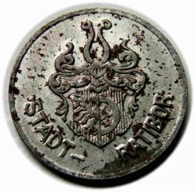 Obrazek 2 dla: 5 fenigów 1918 Pacibórz / Ratibor