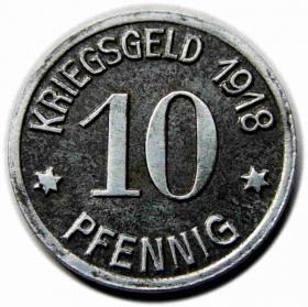 Obrazek dla: 10 fenigów 1919 Racibórz / Ratibor