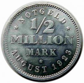 1/2 miliona marek 1923 Hamburg