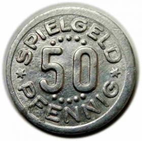 Żeton Spielgeld 50 fenigów Niemcy