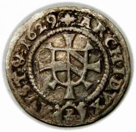 Obrazek 2 dla: 1 krajcar 1629 Ferdynand III Habsburg Kłodzko