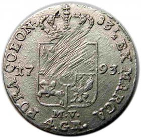 Obrazek 2 dla: Złotówka 1793 Stanisław August Poniatowski Warszawa