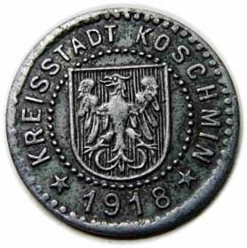 Obrazek 2 dla: 10 fenigów 1918 Koźmin Koschmin