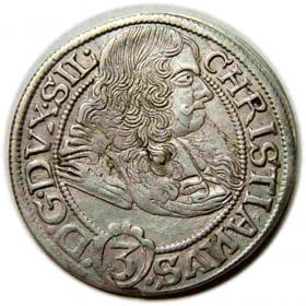 Obrazek dla: 3 krajcary 1669 Chrystian Wołowski Księstwo Brzesko  Legnicko  Wołowskie Brzeg