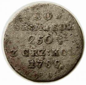 Obrazek dla: 10 groszy 1789 Stanisław August Poniatowski Warszawa