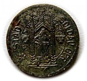 Obrazek 2 dla: 5 fenigów 1918 Działdowo Soldau