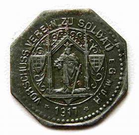 Obrazek 2 dla: 10 fenigów 1917 Działdowo / Soldau