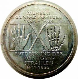 Obrazek dla: 10 marek 1995 Wilhelm Conrad Rontgen Niemcy
