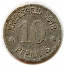 Obrazek dla: 10 fenigów 1918 Nidzica / Neidenburg