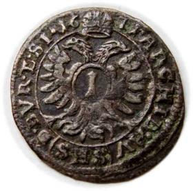 Obrazek 2 dla: 1 krajcar 1671 Leopold I Habsburg Wrocław