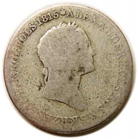 1 złoty 1827 Aleksander I Romanow Królestwo Polskie pod zaborem rosyjskim Warszawa