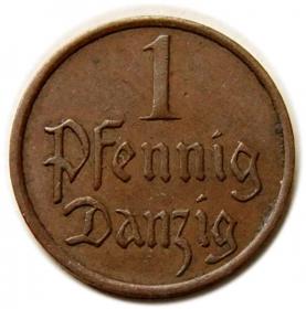 Obrazek dla: 1 fenig 1937 Wolne Miasto Gdańsk