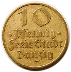 10 fenigów 1932 Wolne Miasto Gdańsk
