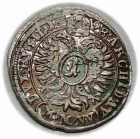 Obrazek 2 dla: 1 krajcar 1698 Leopold I Habsburg Opole