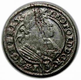 Obrazek dla: 3 krajcary 1661 Leopold I Habsburg Wrocław