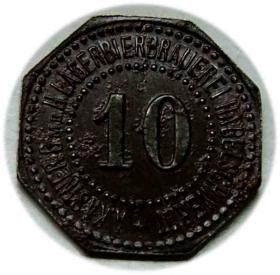 Obrazek dla: 10 fenigów Browar Bystrzyca Kłodzka Lagerbierbrauerei Habelschwert