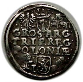 Obrazek dla: Trojak 1596 Zygmunt III Waza Wschowa