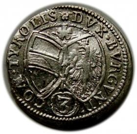 Obrazek 2 dla: 3 krajcary 1648 Ferdynand Karol Austria Hall