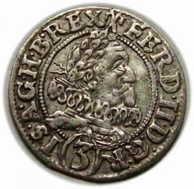 Obrazek dla: 3 krajcary 1629 Ferdynand II Habsburg Wrocław