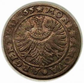 Obrazek 2 dla: 6 krajcarów 1665 Chrystian Wołowski Księstwo Brzesko  Legnickio  Wołowskie Brzeg