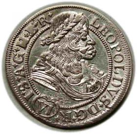 Obrazek dla: 6 krajcarów 1675 Leopold I Habsburg Wrocław