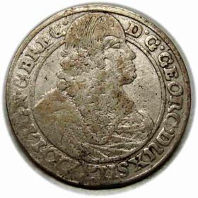 Obrazek dla: 15 krajcarów 1663 Jerzy III Brzeski Księstwo Brzesko  Legnicko  Wołowskie Brzeg