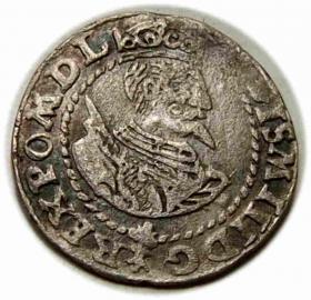 Obrazek dla: Grosz 1597 Zygmunt III Waza Poznań