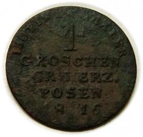 Obrazek dla: Grosz 1816 Fryderyk Wilhelm III Wielkie Księstwo Poznańskie Berlin